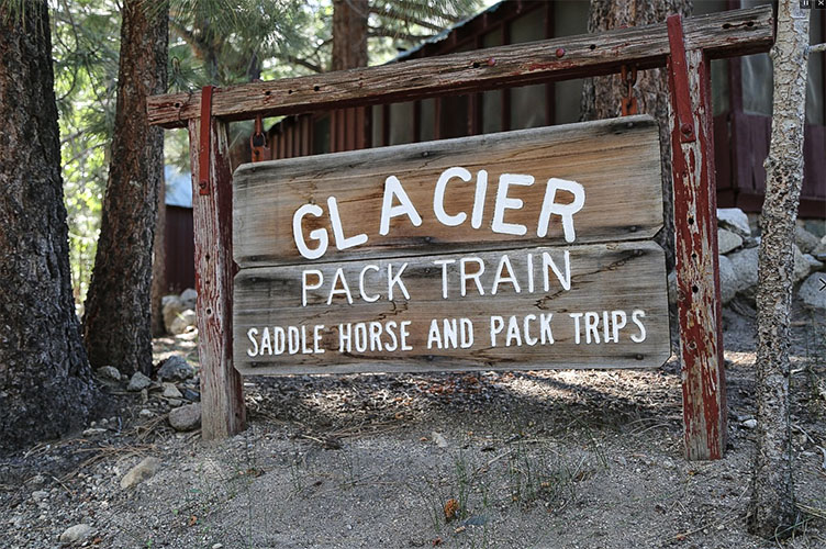 glacier pack train